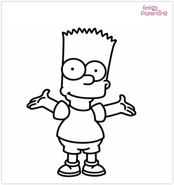 Bart Simpson Coloring Page