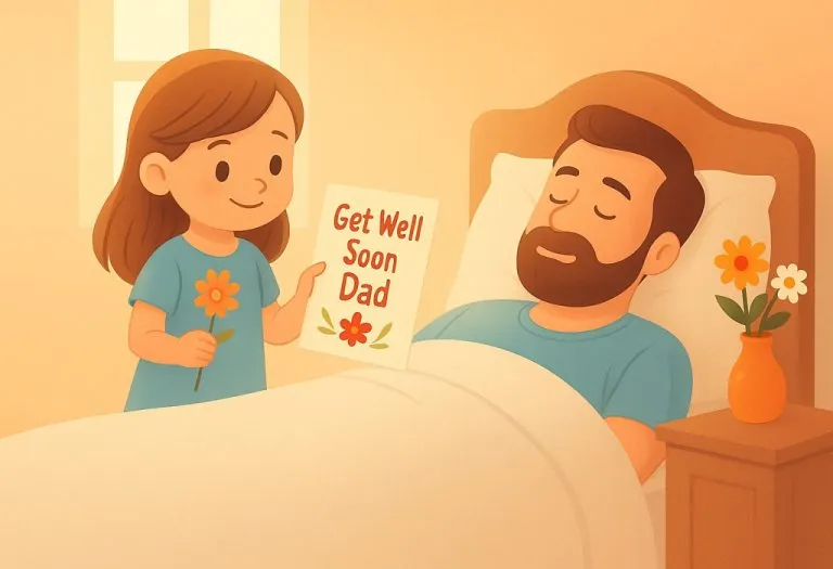 150+ Get Well Soon Wishes, Messages & Quotes for Dad