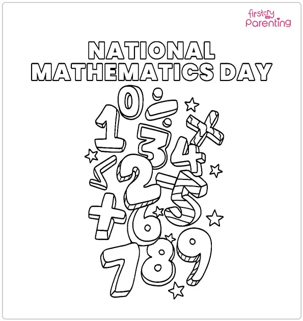 National Mathematics Day Coloring Page