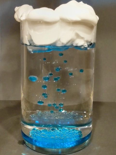 DIY Rain Cloud in a Jar
