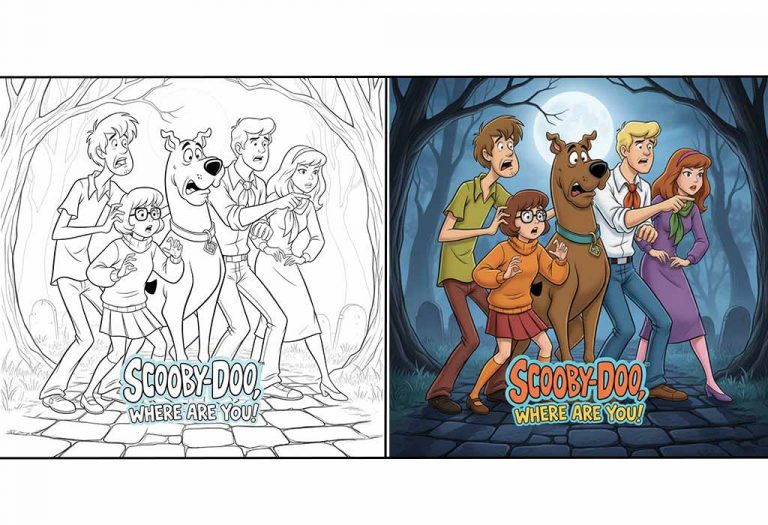 Scooby Doo Coloring Pages (Free Printable Sheets)