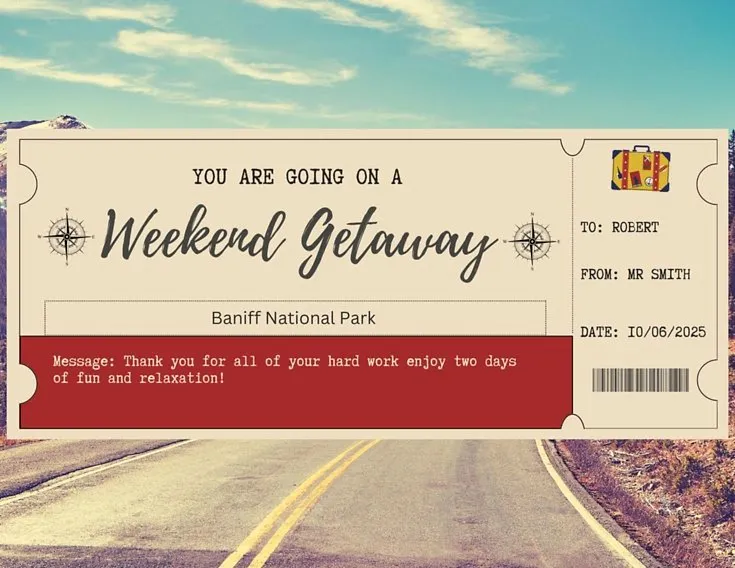 Weekend Retreat Voucher