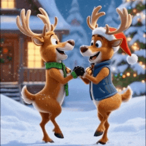 Reindeer Merry Christmas Gif Reindeer Merry Christmas Gif