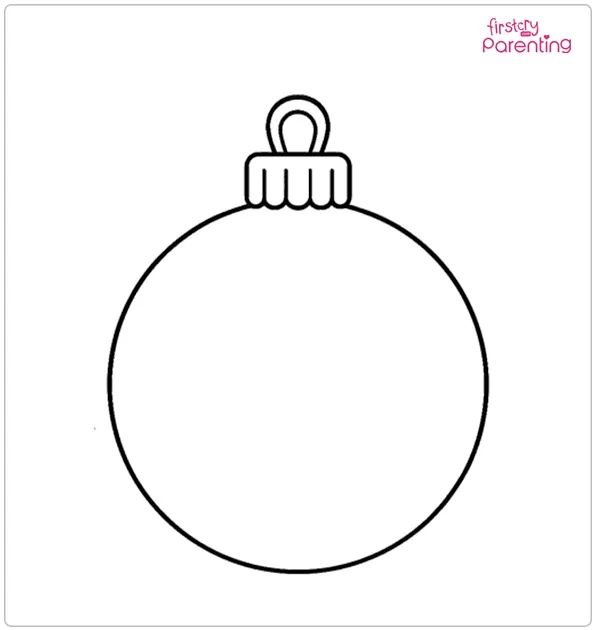 Christmas Bauble Coloring Page