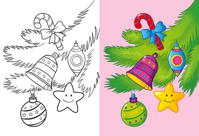 Christmas Ornaments Coloring Pages (Free Printable Sheets)