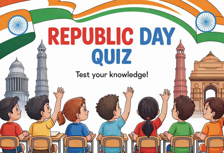 Republic Day Quiz 2026 - Simple GK Questions with Answers for Kids