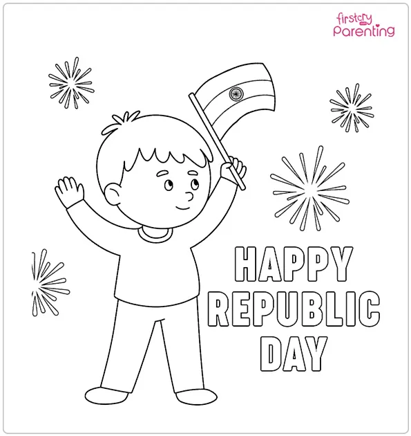 Republic Day Coloring Page Republic Day Coloring Page