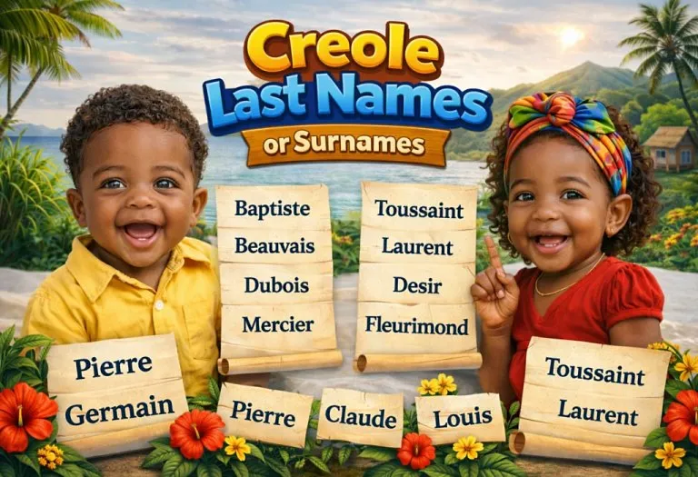 100 Creole Last Names or Surnames with Meanings