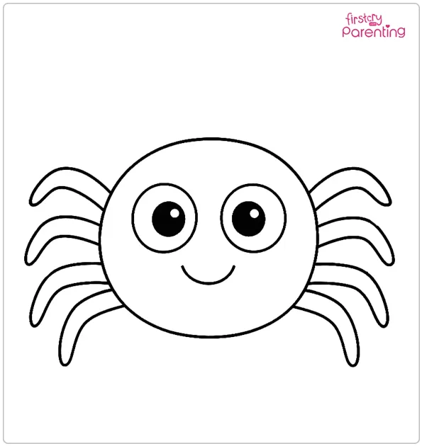 Cute Spider Coloring Page Cute Spider Coloring Page