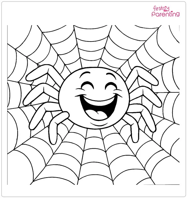 Laughing Spider Coloring Page Laughing Spider Coloring Page