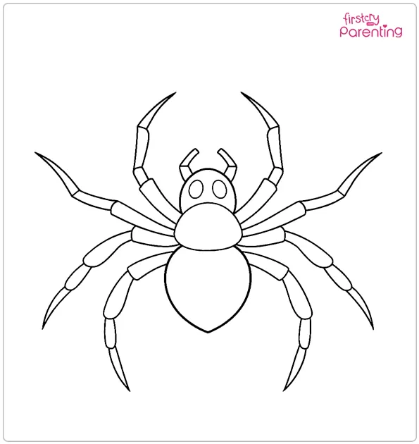 Big Spider Coloring Page Big Spider Coloring Page