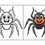 Spider Coloring Pages- Free Printable Pictures for Kids