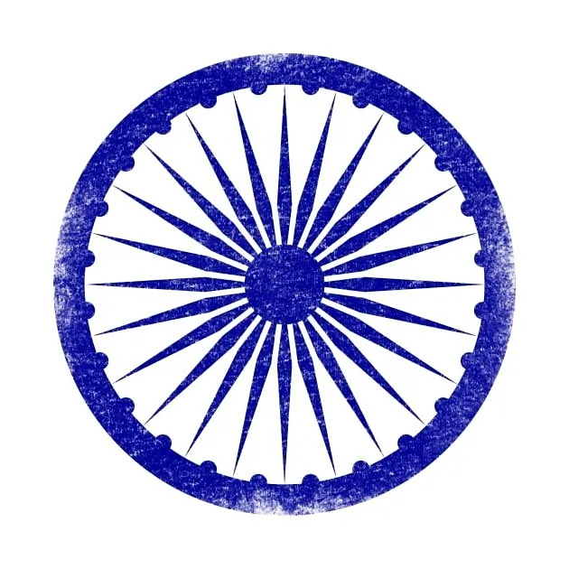 Ashoka Chakra Circle Art