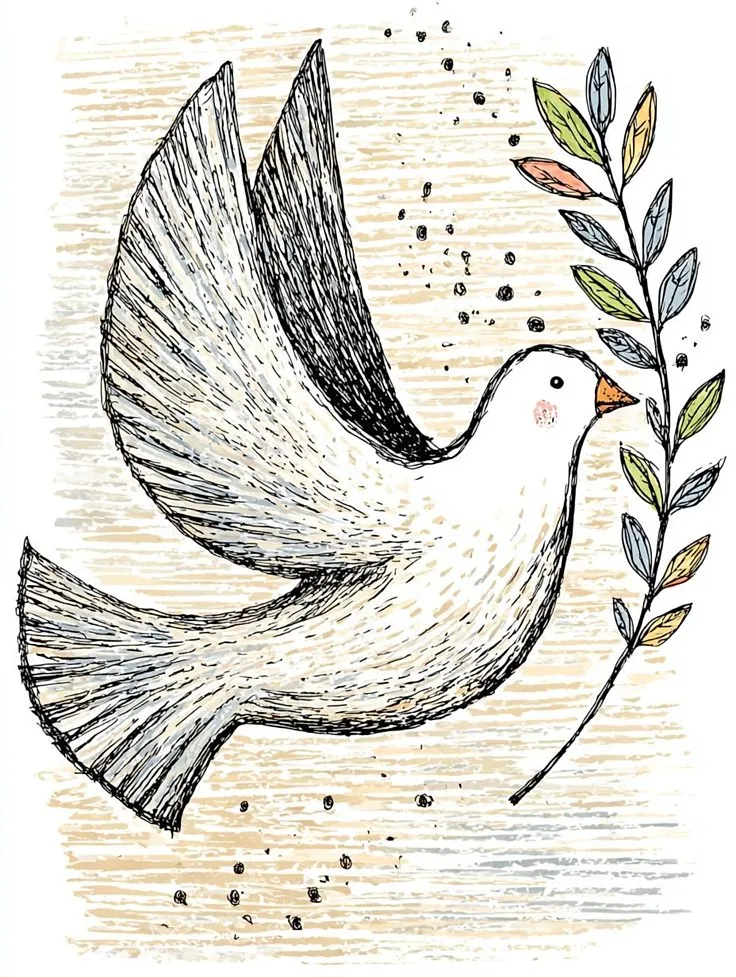 Flying Dove of Peace