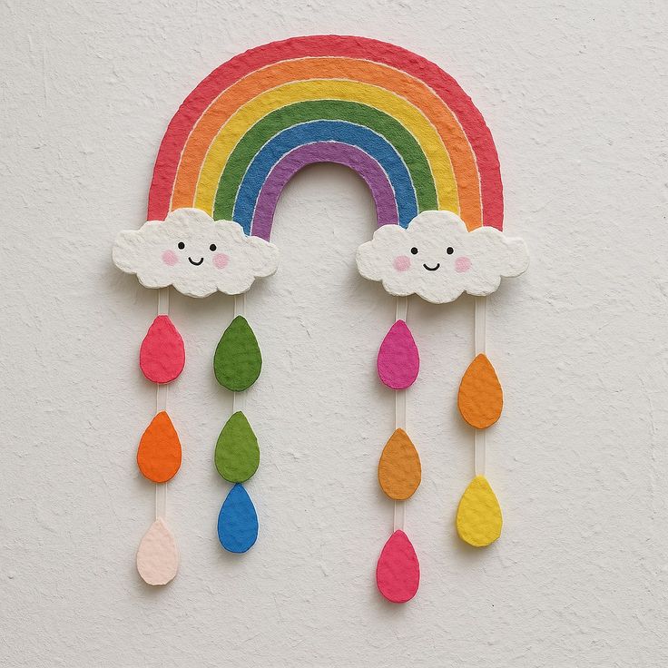 Cloud and Rainbow Hanging Decor