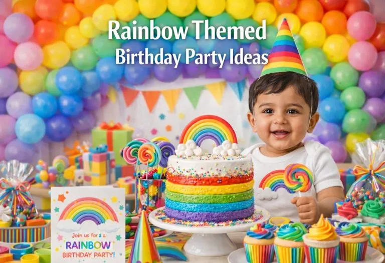 Rainbow Themed Birthday Party - Decorations, Invitation, Games and Food Ideas