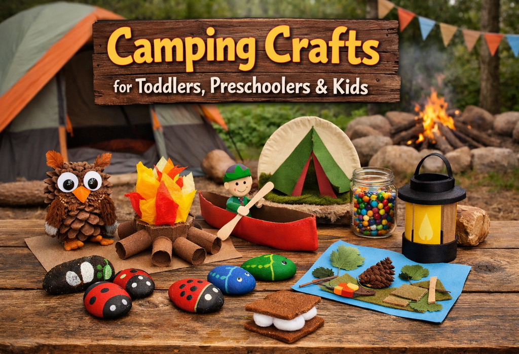 20+ Camping Crafts for Toddlers, Preschoolers & Kids