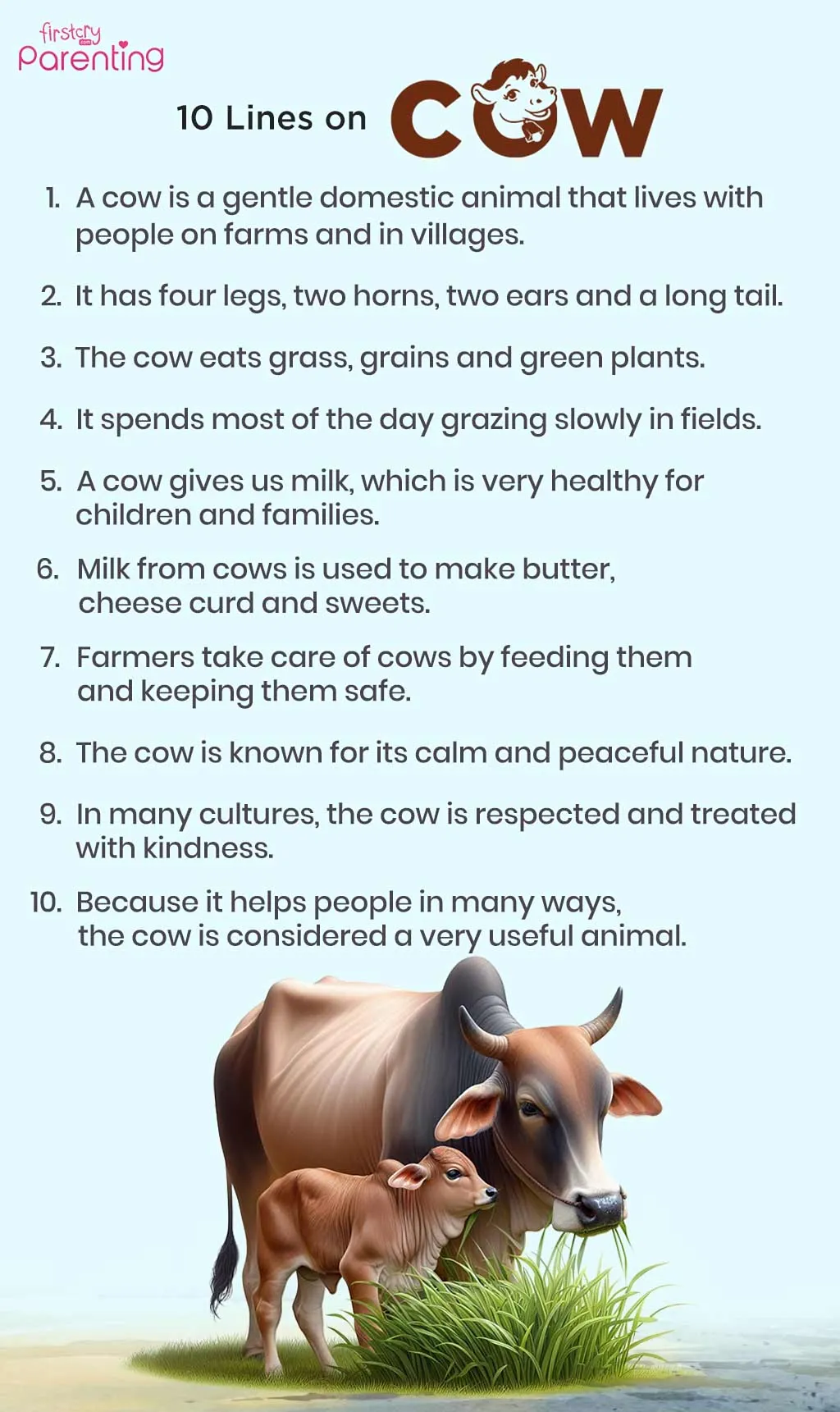 10 Lines on Cow 10 Lines on Cow