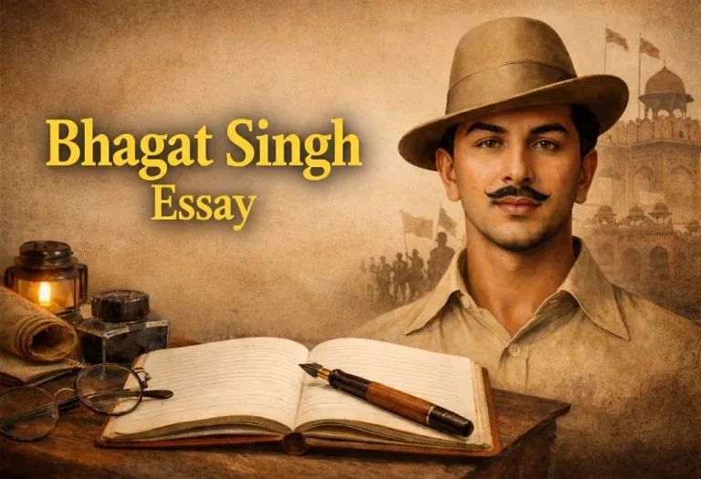 Essay on Bhagat Singh in English for Students and Children