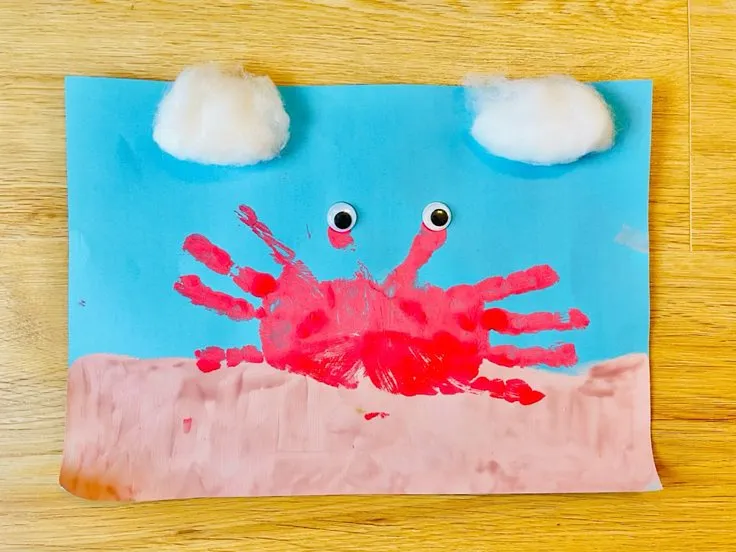 Handprint Crab Craft Handprint Crab Craft