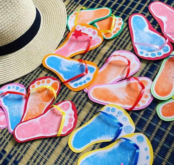 Footprint Sandal Craft Footprint Sandal Craft