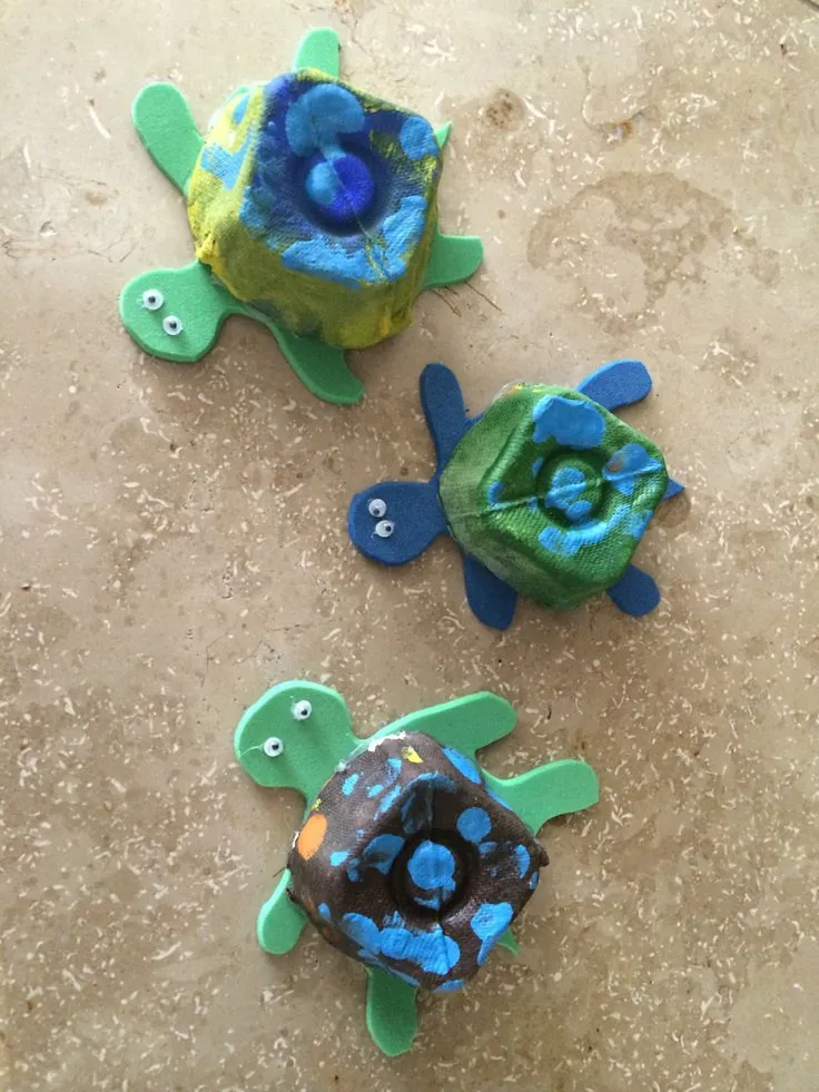 Egg Carton Sea Turtles Egg Carton Sea Turtles