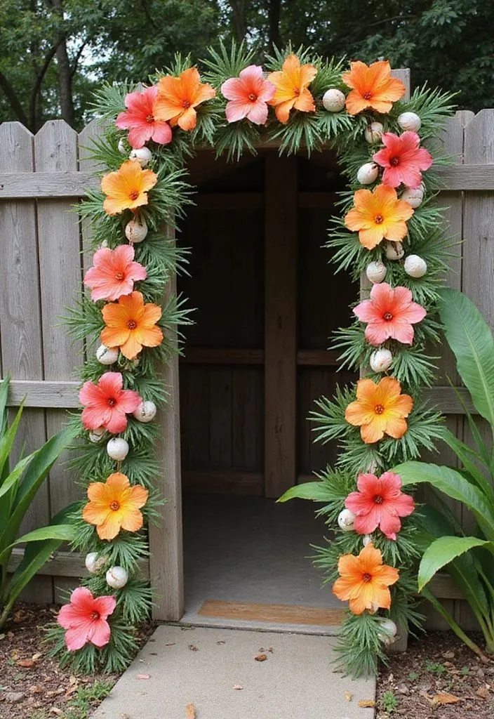 Tropical Flower and Leaf Decor