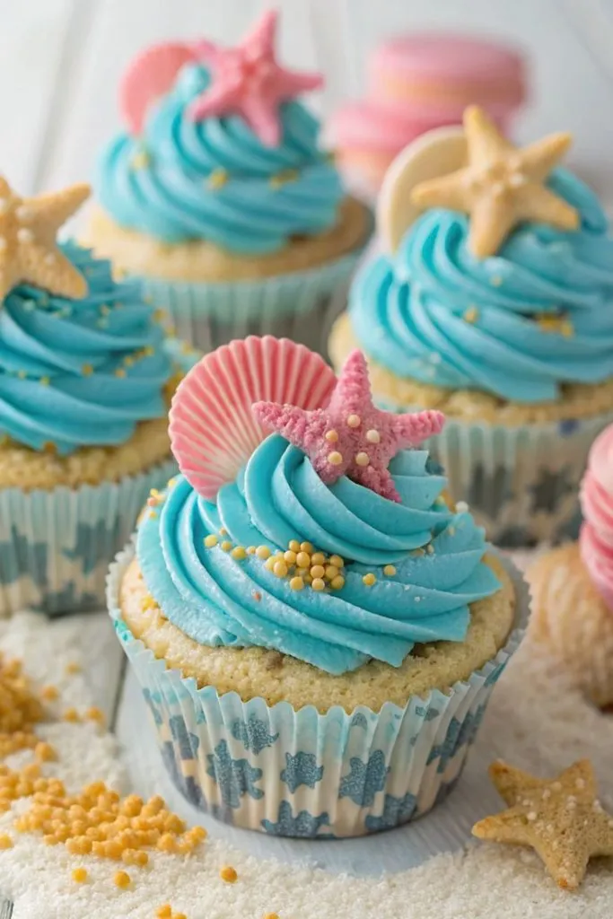 Beach Cupcakes