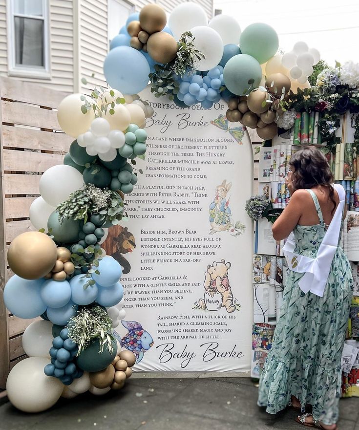 Storybook Backdrop for Baby Shower decoration