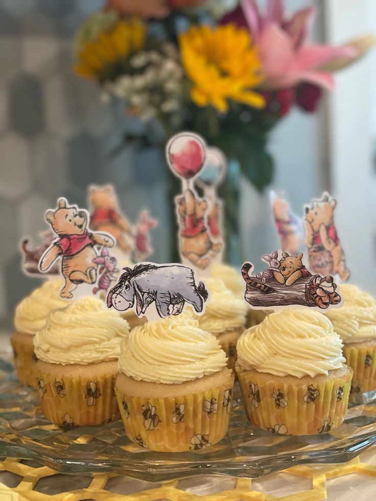 Winnie the Pooh Honey Cupcakes