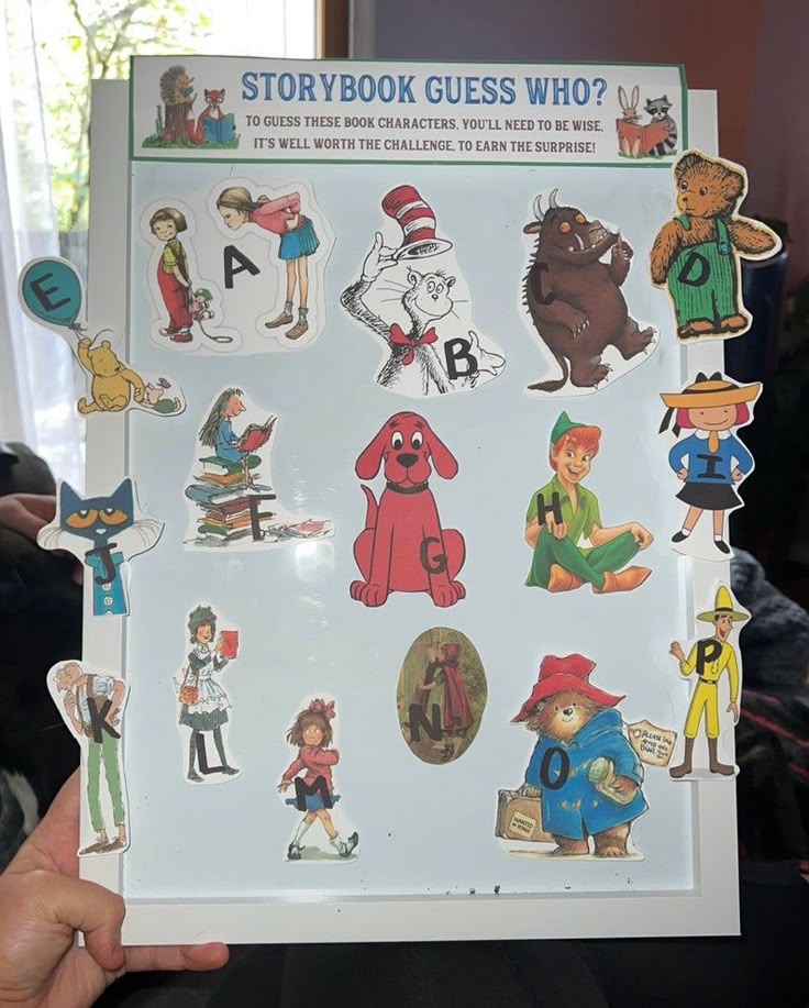 Name That Storybook Character baby shower game