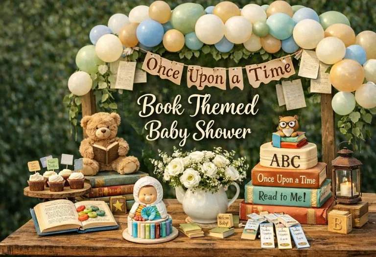 20+ Book Themed Baby Shower - Decorations, Invitations & Games