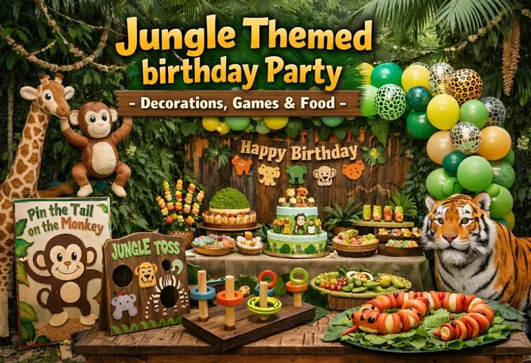 Jungle Themed Birthday Party – Decorations, Games, & Food Ideas