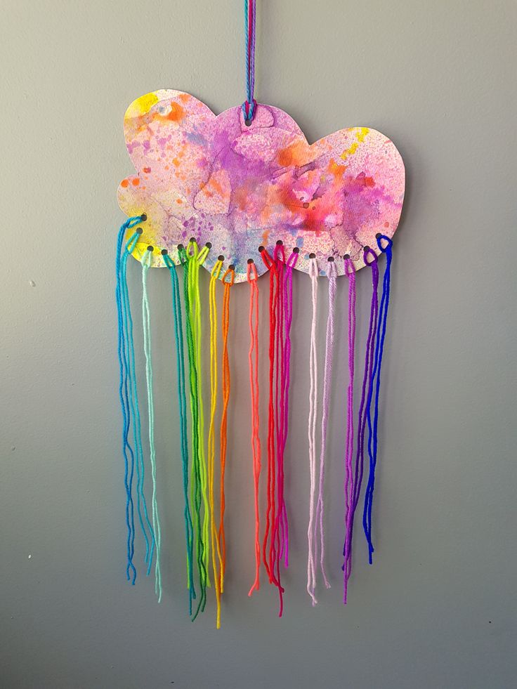 Rainbow Spray Art for preschoolers