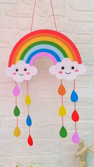 Paper Rainbow Wall Hanging
