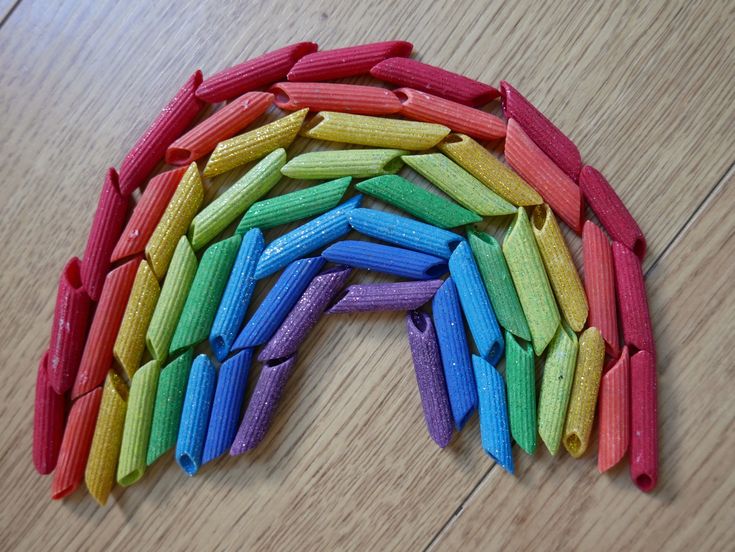 Rainbow Pasta Craft
