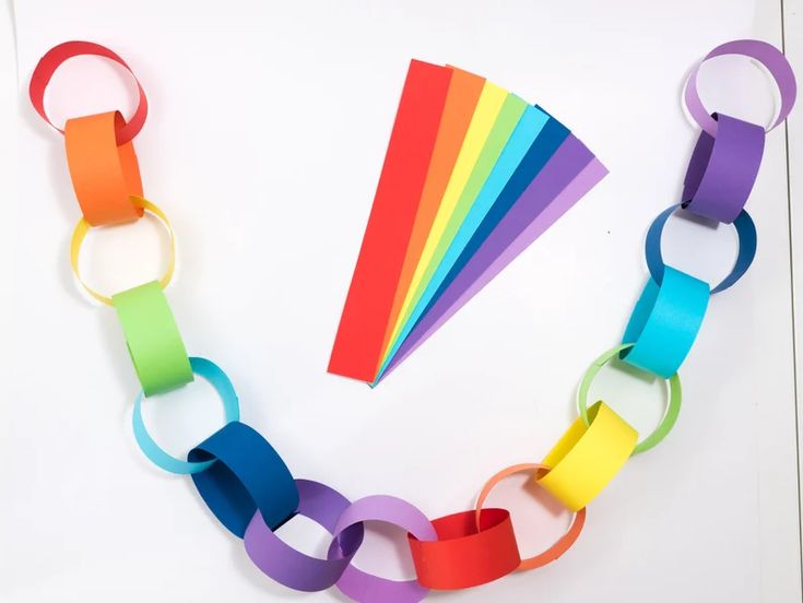 Rainbow Paper Chain