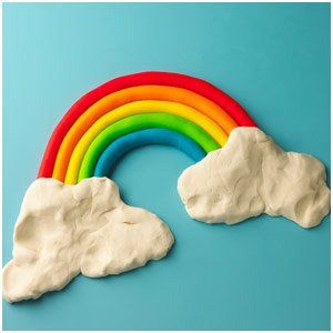 Rainbow Clay Art