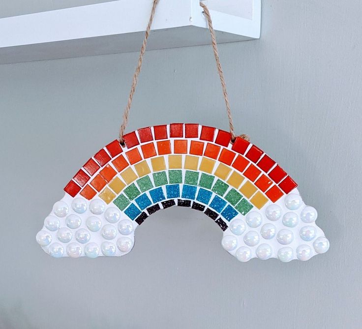 Rainbow Mosaic Art