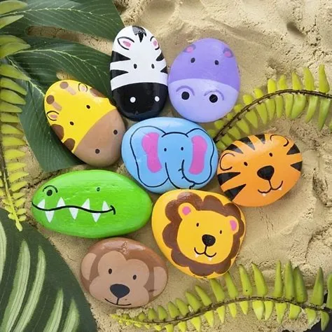 Painted Rock Animals