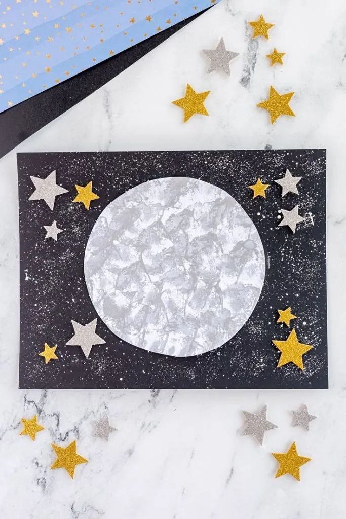 Paper Plate Moon