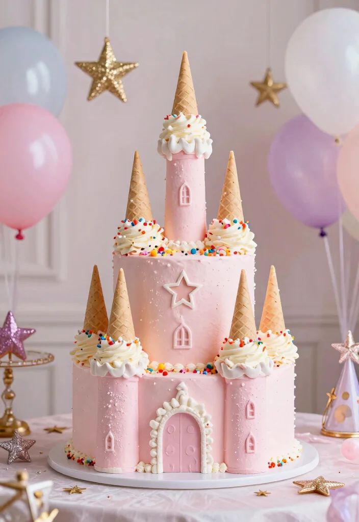 Castle Cake princess theme birthday