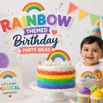 Rainbow Themed Birthday Party - Decorations, Invitation, Games and Food Ideas