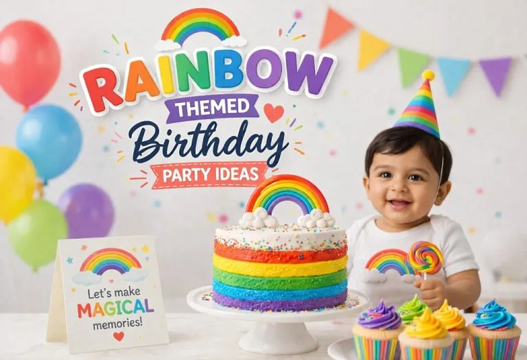 Rainbow Themed Birthday Party - Decorations, Invitation, Games and Food Ideas
