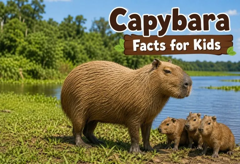 20 Capybara Facts for Kids: Habitat, Diet, Size & Fun Facts