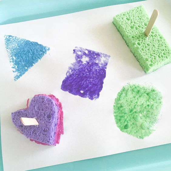 Sponge Stamp Art