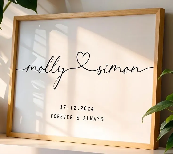 customised wall art piece