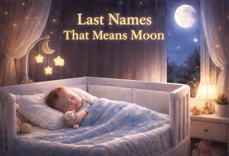 100 Last Names or Surnames Meaning Moon