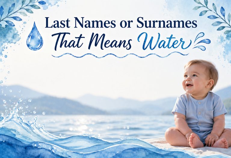 100 Last Names or Surnames That Mean Water