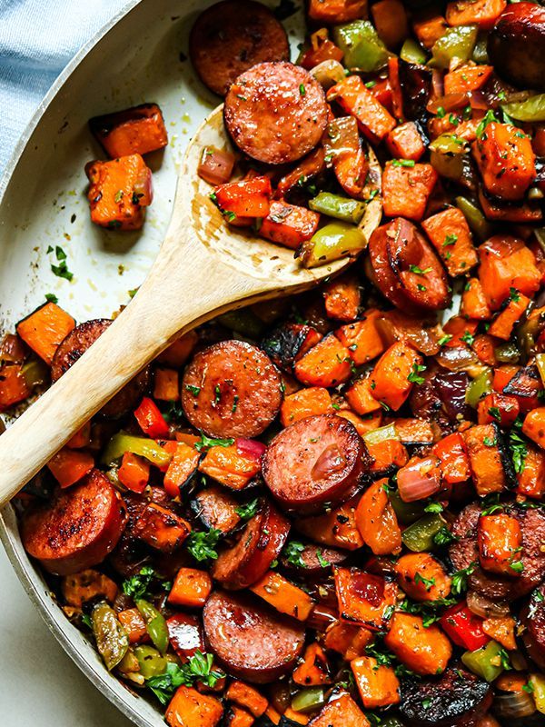 Sausage and Sweet Potato Skillet